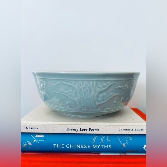 🛑SOLD🛑 Vintage Set of 4 Celadon Porcelain Mythical Animals Design Bowl - Picture 4 of 6